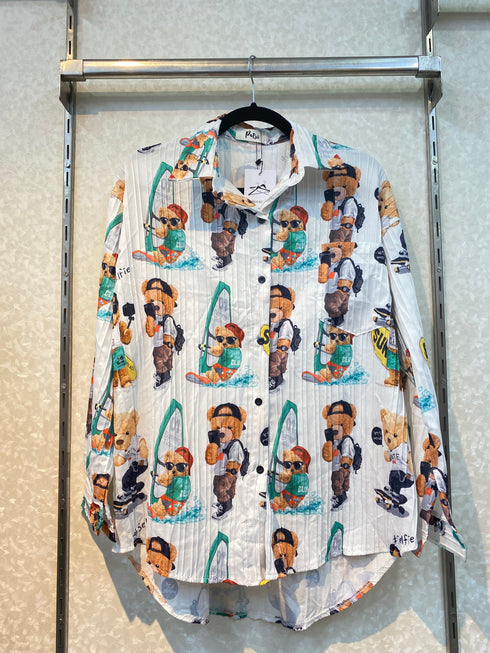 PIROMS DESIGN  Printed Collar Shirt